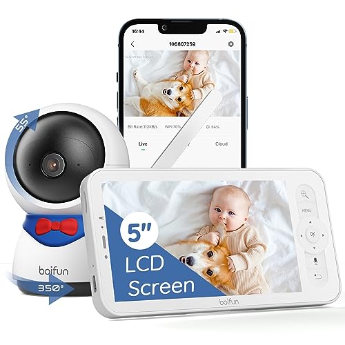 BOIFUN Wifi Video Baby Monitor Camera, 1080P, Motion Detect