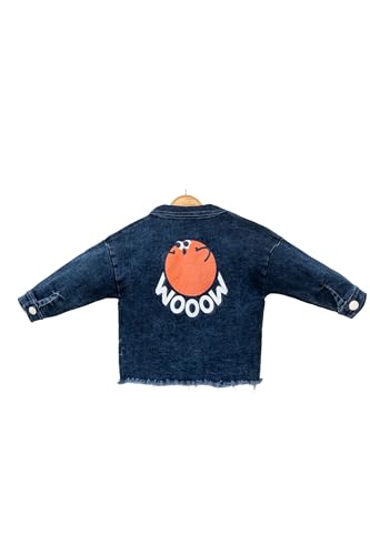 Baby Boy Jeans Jacket Top and Bottom Set, Light Blue