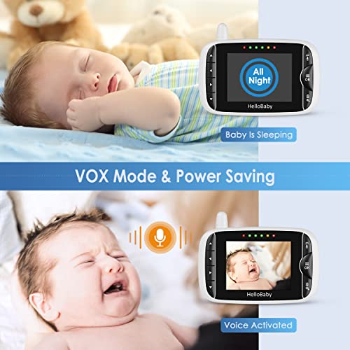 HelloBaby Camera Baby Monitor: ECO Mode, Night Vision