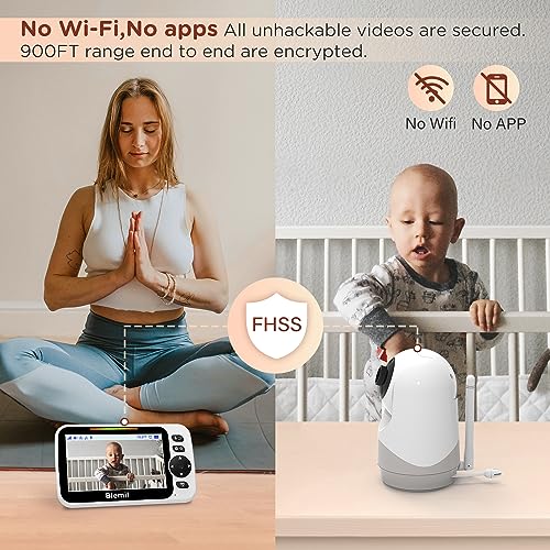 Split-Screen Video Baby Monitor with Night Vision