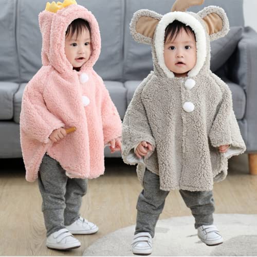 ITODA Hooded Fleece Toddler Coat for Winter Warmth
