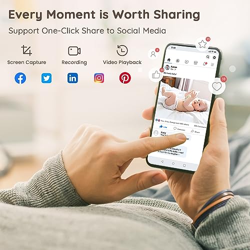 BOIFUN Wifi Video Baby Monitor Camera, App Controlled