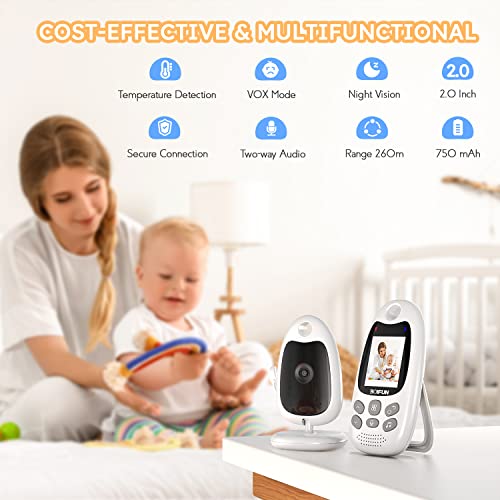 BOIFUN Video Baby Monitor: No WiFi, Night Vision