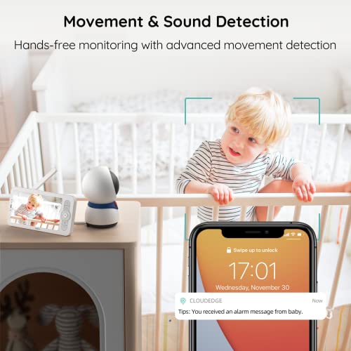 BOIFUN Wifi Video Baby Monitor Camera, 1080P, Motion Detect
