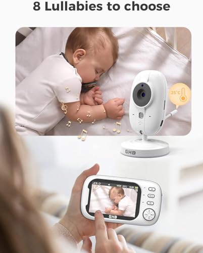 GHB Camera Baby Monitor with Night Vision & VOX