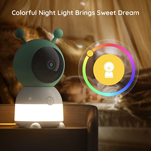 BOIFUN 2K Wifi Baby Monitor with Smart Features