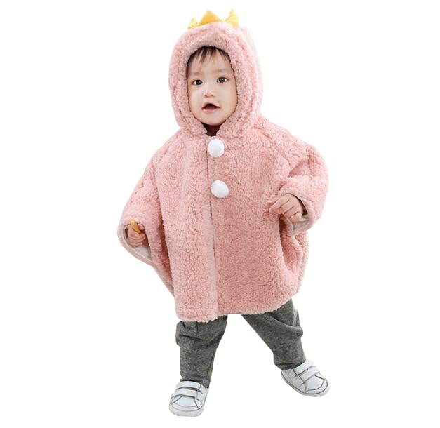 ITODA Hooded Fleece Toddler Coat for Winter Warmth