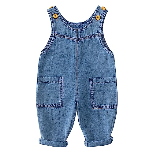 Denim Bib Overalls for Baby Boys and Girls