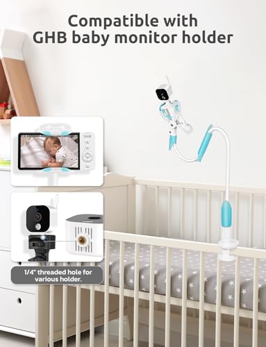 GHB Baby Monitor with Camera, Night Vision, 2-Way Audio