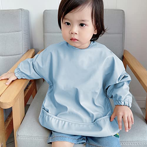 Jmbabe Waterproof Long Sleeve Baby Bib Apron