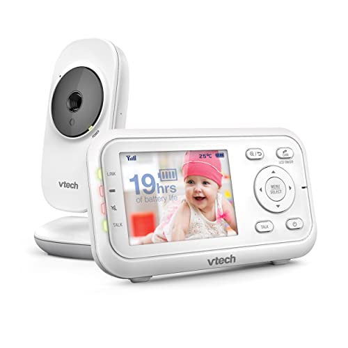 VTech VM3250 Video Baby Monitor with Camera, Long Range, LCD Screen, Night Vision