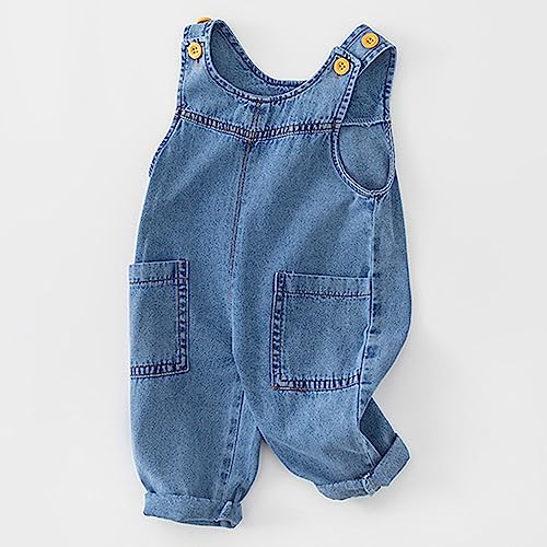 Denim Bib Overalls for Baby Boys and Girls