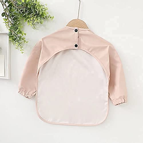 Long Sleeve Waterproof Baby Bib with Painting Apron