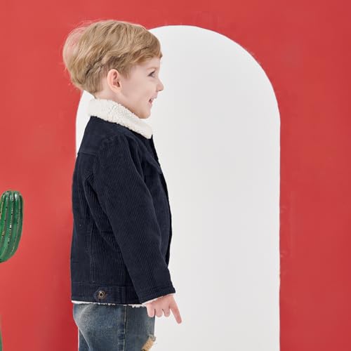 Cute Corduroy Sherpa Jacket for Baby Boys & Girls