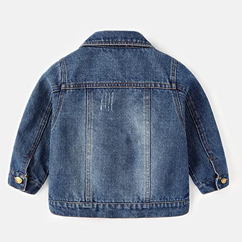 XIATANG Babies Long Sleeve Denim Jacket - Blue