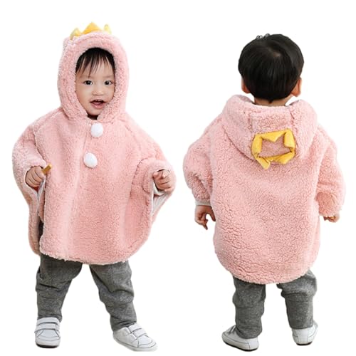 ITODA Hooded Fleece Toddler Coat for Winter Warmth