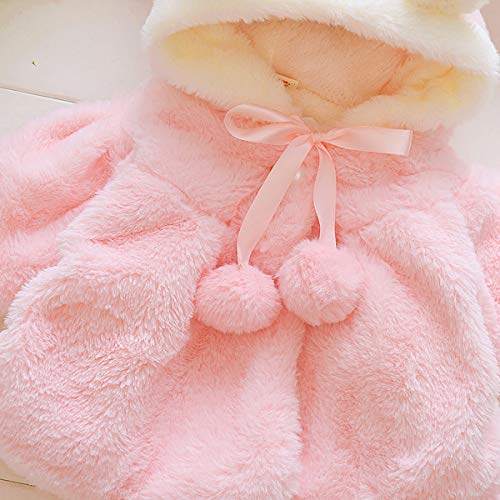 Infant Girl Faux Fur Cape Cloak Jacket