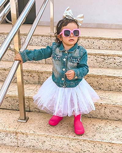 Leopard Print Toddler Denim Jacket - Size 9-12 Months