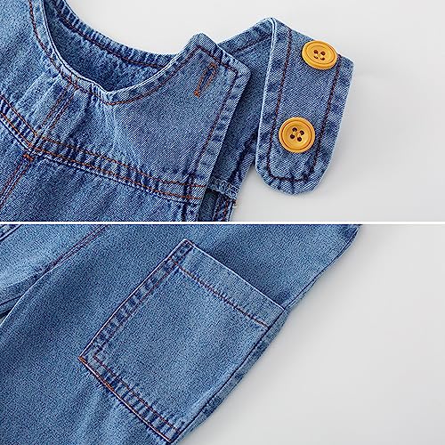 Denim Bib Overalls for Baby Boys and Girls