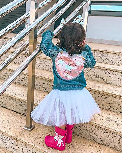 Leopard Print Toddler Denim Jacket - Size 9-12 Months