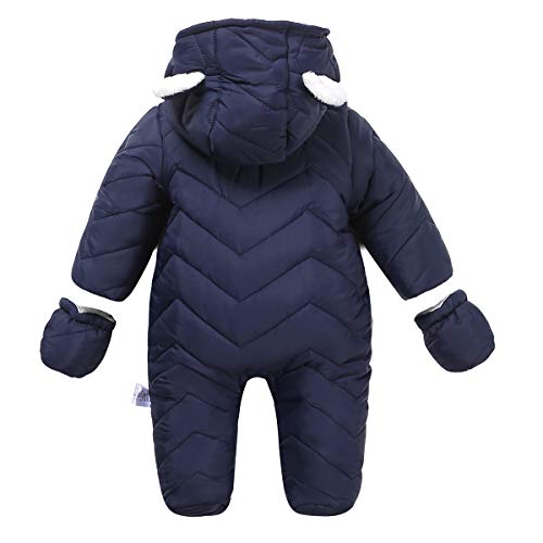 Winter Hooded Puffer Jacket Snowsuit for Baby Boy/Girl