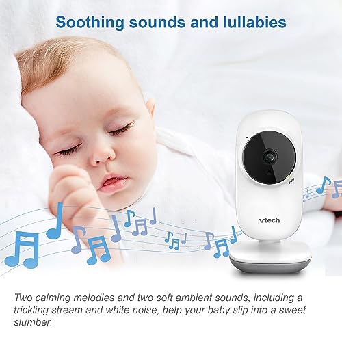 VTech VM3250 Video Baby Monitor with Camera, Long Range, LCD Screen, Night Vision