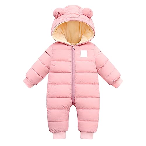 Winter Fleece Hooded Romper for Toddlers