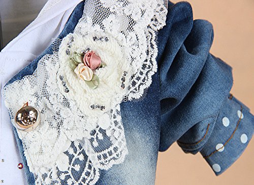 Baby Girl Denim Set: Shirt, Jacket, Jeans (2-3 Years)