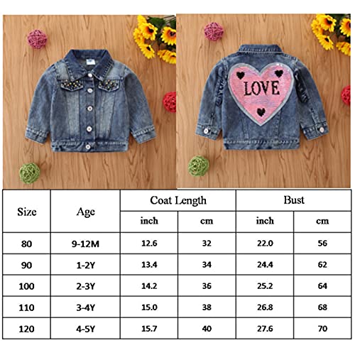 Leopard Print Toddler Denim Jacket - Size 9-12 Months