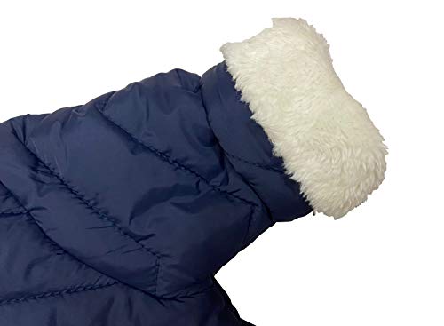 Hooded Puffer Jacket Snowsuit with Gloves for Babies
