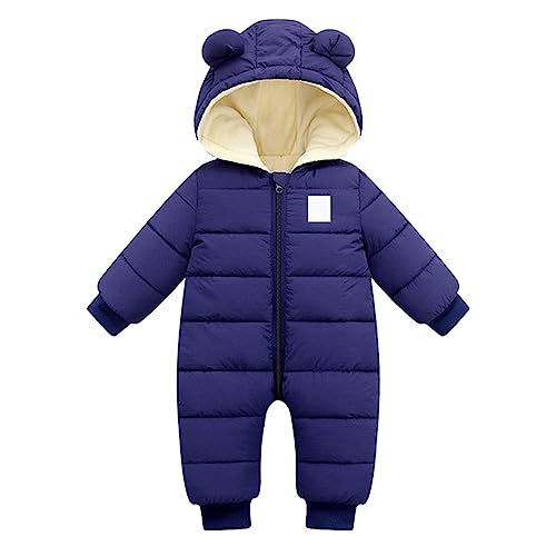 Winter Fleece Hooded Romper for Toddlers