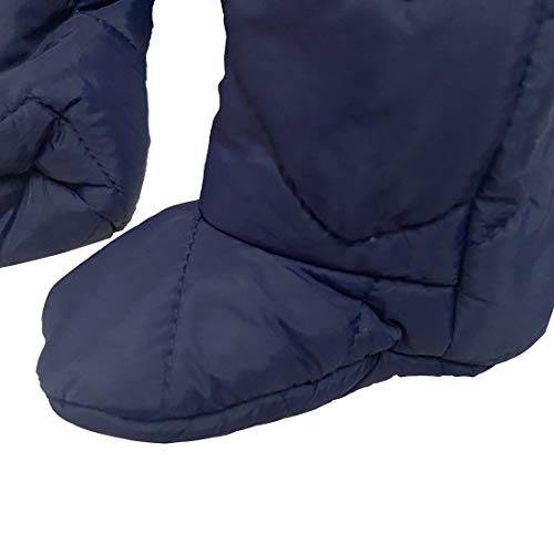 Hooded Puffer Jacket Snowsuit with Gloves for Babies
