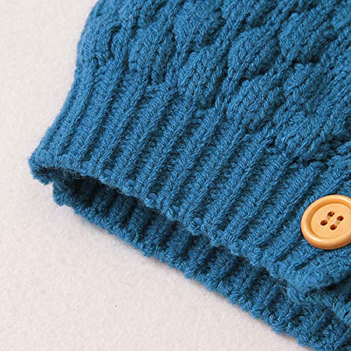Puseky Knit Hooded Cardigan for Baby Boys and Girls