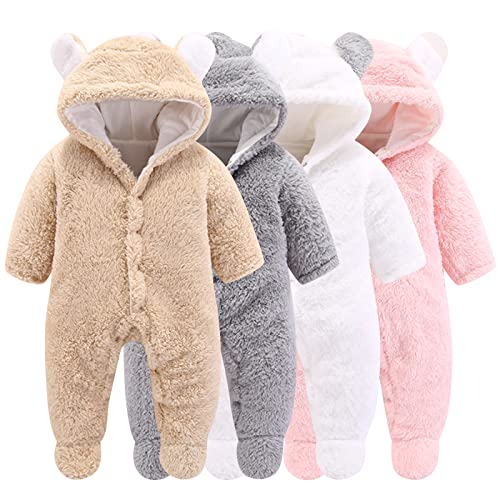 Cartoon Bear Winter Coat for Newborn Baby Boy