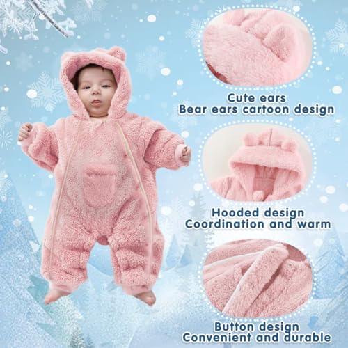 Fairy Baby Hooded Snowsuit for Newborns (3-6 Months)