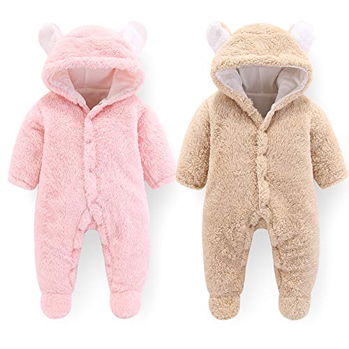 Cartoon Bear Winter Coat for Newborn Baby Boy