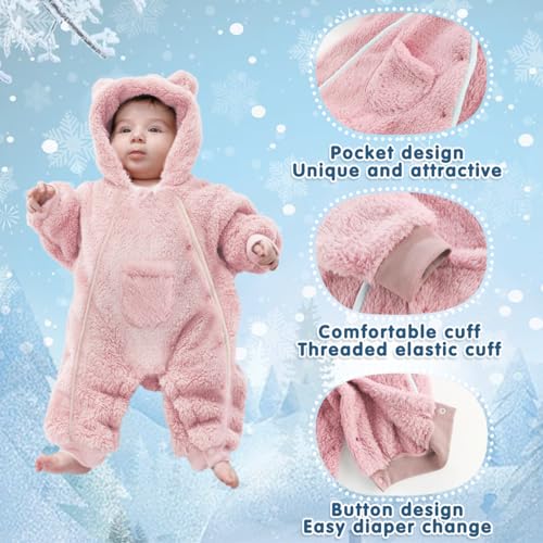 Fairy Baby Hooded Snowsuit for Newborns (3-6 Months)