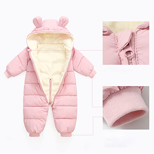 Blandoom Unisex Baby Snowsuit Hooded Jumpsuit Girls