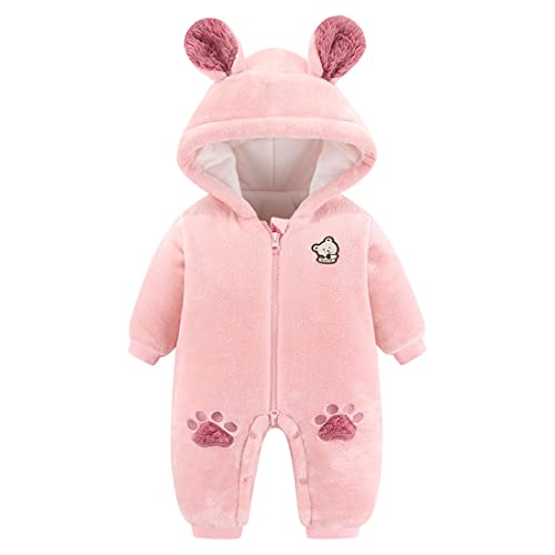 Fairy Baby Infant Hooded Snowsuit Pink 6-9 Months