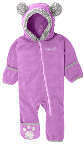 Brighter-violet Fleece Baby Bunting Romper, 0-3 Months