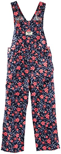 Blue print overalls for baby girls by OshKosh B'gosh
