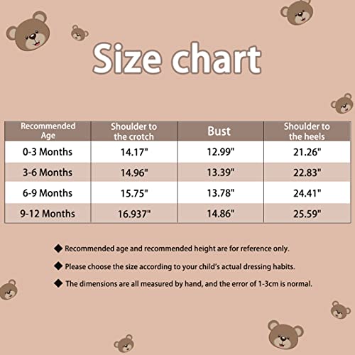 Fairy Baby Snowsuit Hooded Romper Jumpsuit, 3-6M Brown