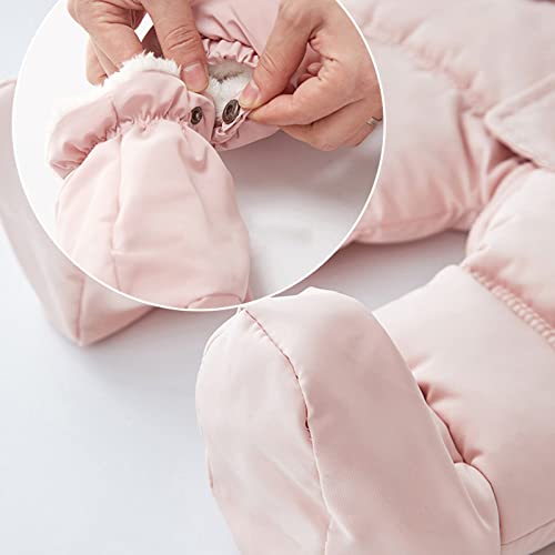 Baby Snowsuit Hooded Coat Jacket Jumpsuit Playsuit Bib