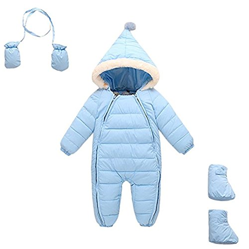 Unisex Puffer Jacket Jumpsuit Snowsuit for Toddlers