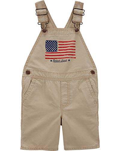 OshKosh B'Gosh Boys' Overalls, Expedition Khaki, 9 Months