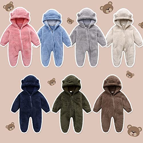 Fairy Baby Snowsuit Hooded Romper Jumpsuit, 3-6M Brown