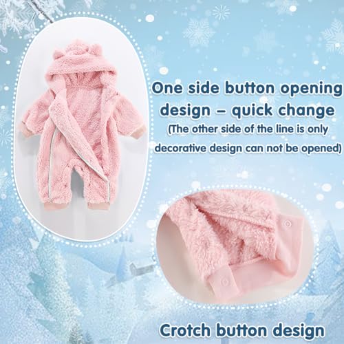Fairy Baby Hooded Snowsuit for Newborns (3-6 Months)
