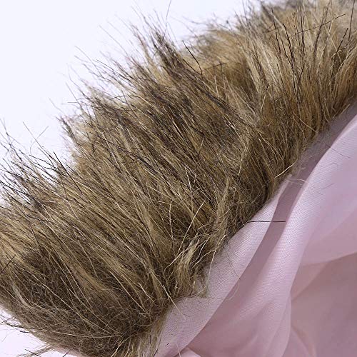 Brown Snowsuit Pramsuit with Faux Fur Hood for Baby