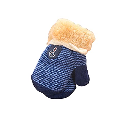 AIDIER Baby Winter Knitted Fleece Lined Mittens 6M-3Y