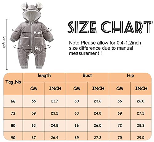 SEAUR - Hooded Winter Snowsuit for Baby Boys and Girls
